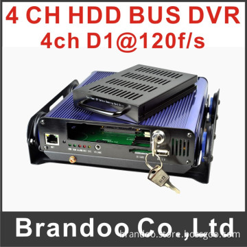4 Channel Bus DVR, 3G DVR, HDD DVR, Support GPS, WiFi, 3G Module, G-Sensor